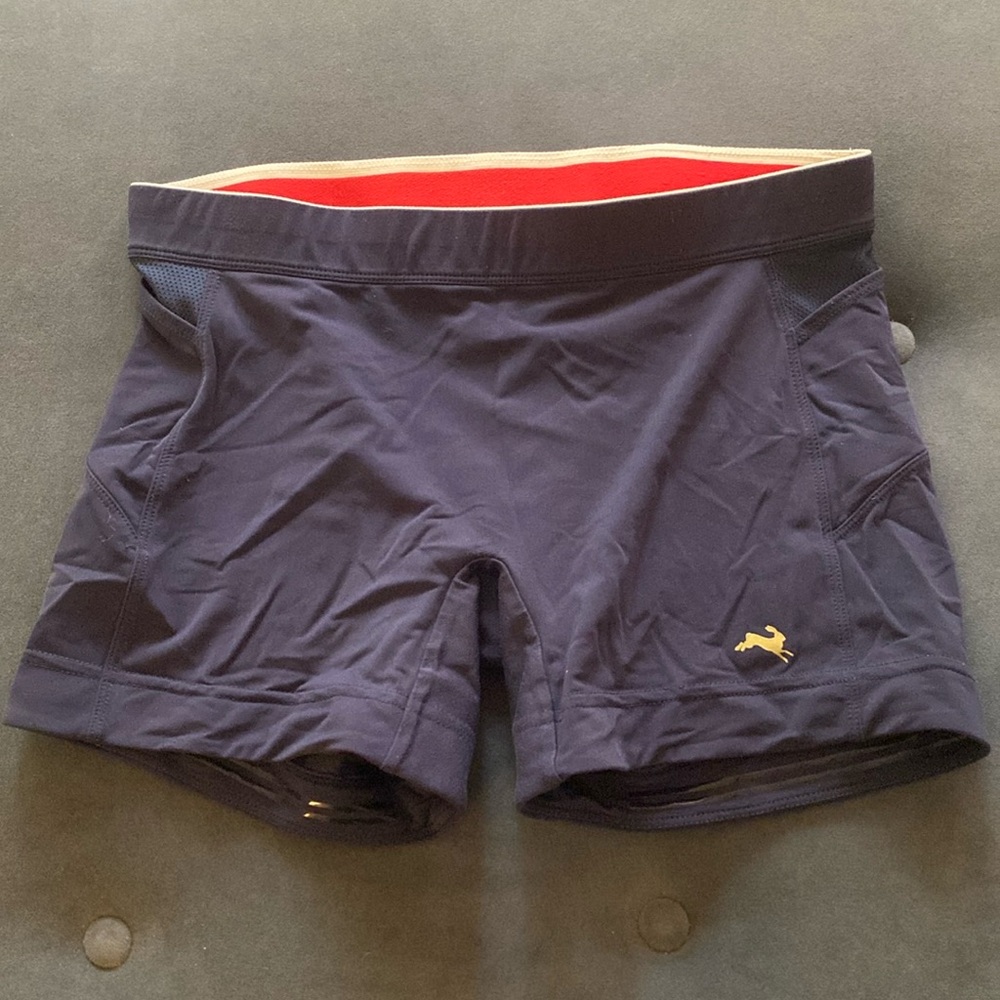 Tracksmith EUC Lane 5 Medium Shorts in Navy Blue